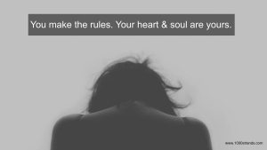 You make the rules