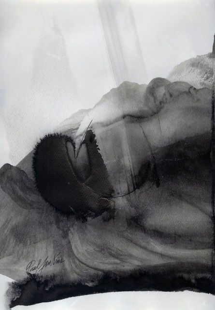 Paul Jenkins, Lateral Crossing (2007) | 1000strands.com | Shades of Grey
