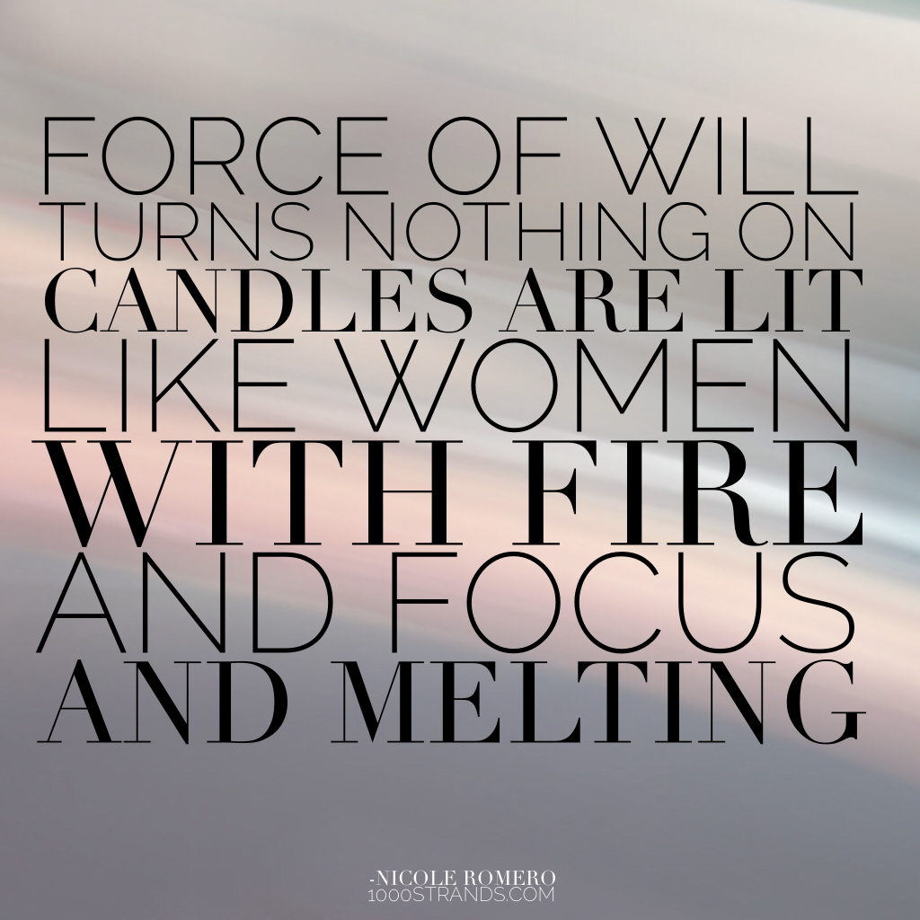 Candles and Women | 1000strands.com